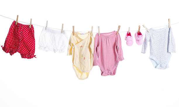 istock Baby goods hanging on the clothesline 174615886