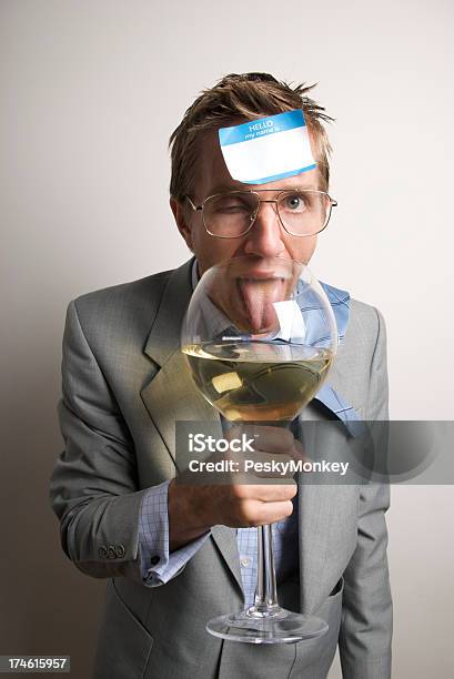 Olá Meu Nome É O Que Eu Estava A Dizer - Fotografias de stock e mais imagens de Copo de Vinho - Copo de Vinho, Grande, Negócio empresarial