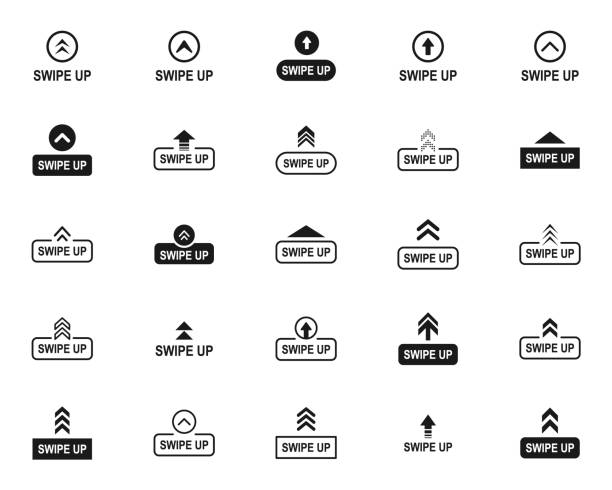 istock Swipe up icon set. Up arrow button symbol. Swipe Up icons for social media stories. Scroll pictogram. Arrow up buttons for advertising and marketing. Suitable for apps and websites ui designs. Vector 1746159608