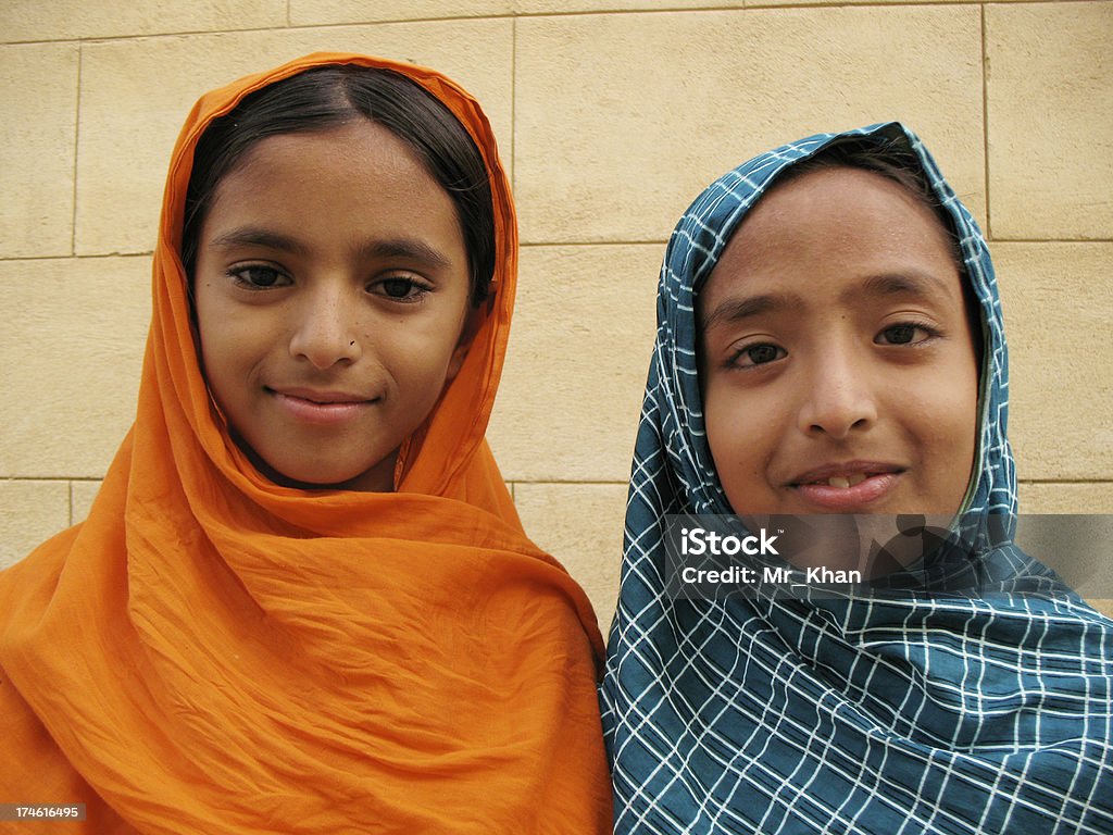 Girls Two  Asian teenage girls Child Stock Photo