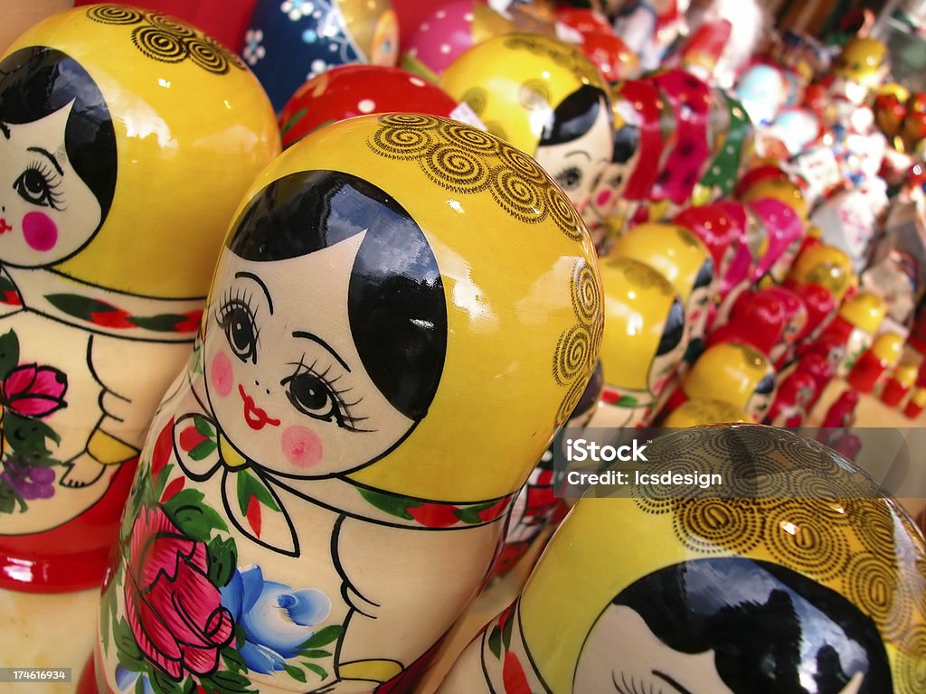 Matrioshka  dolls "Matrioshka russian dolls in a London kiosk. Rich, not post-processed color.Feel free to send usages and comments. Enjoy." Accessibility Stock Photo