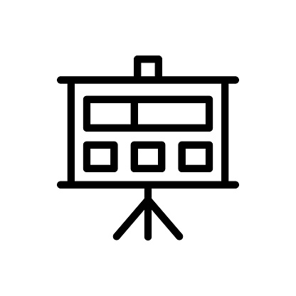 Workflow and Organization Line Icon