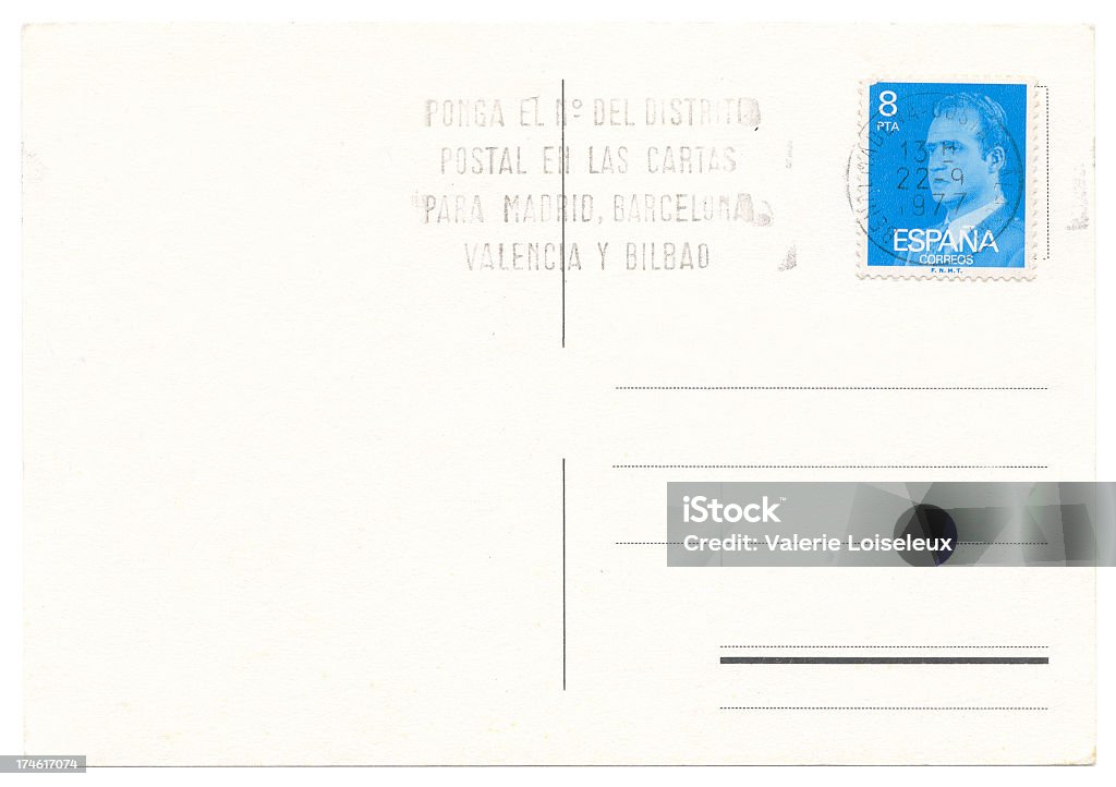 Postal español - Foto de stock de Tarjeta postal libre de derechos
