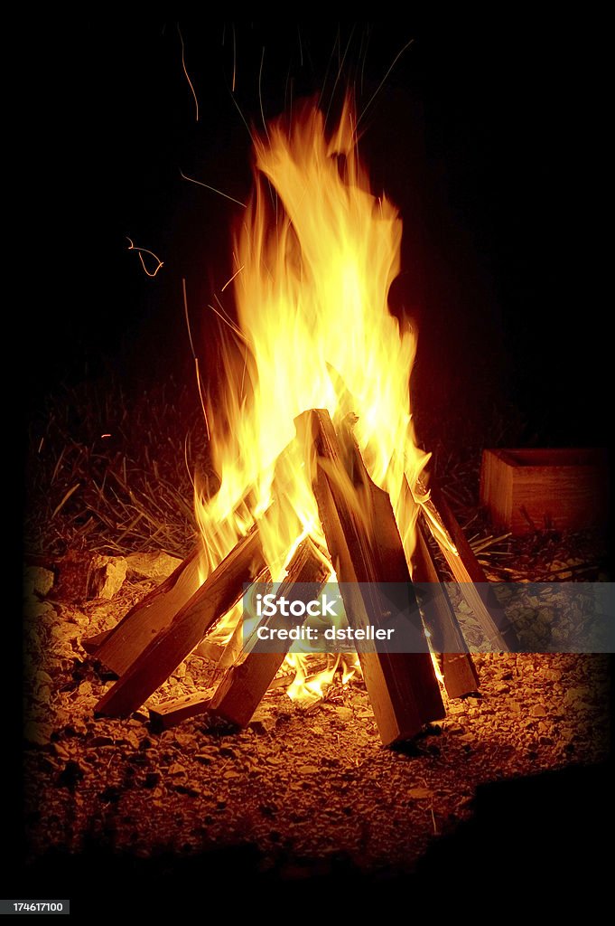 Classique feu de camp - Photo de Bois de chauffage libre de droits