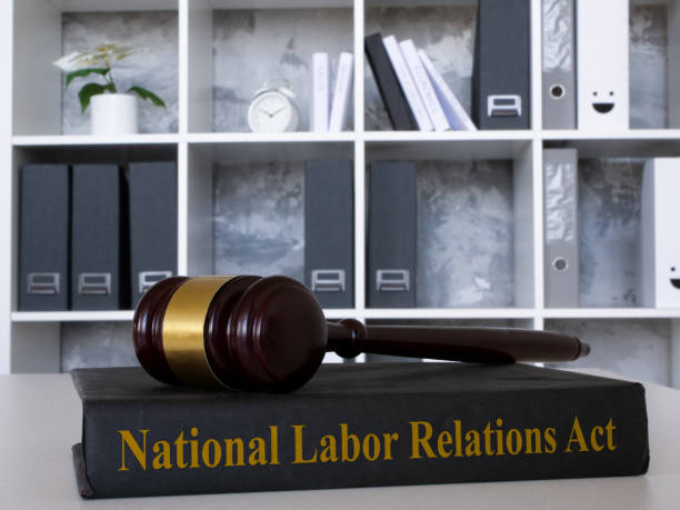 istock National Labor Relations Act NLRA with gavel in office. 1746173263