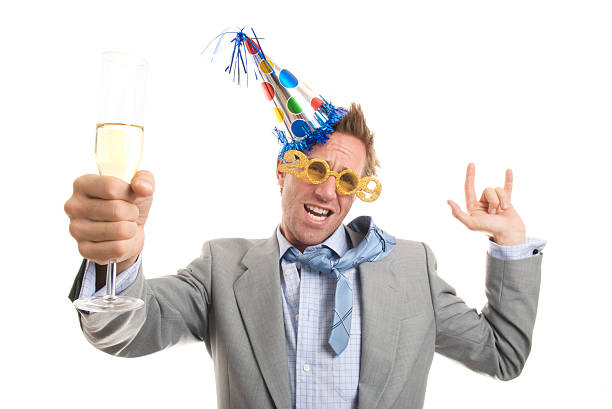 istock Happy New Year from the Office Drunk 174617371