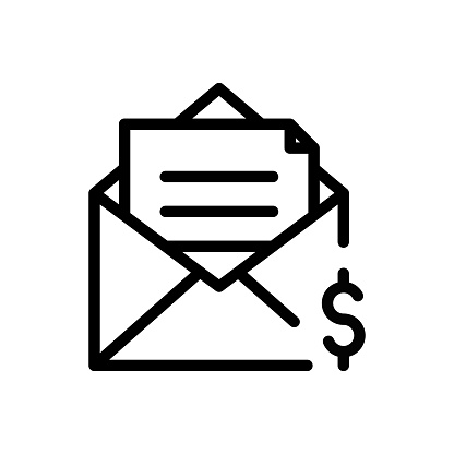 Tax Form Line Icon