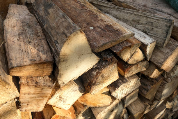 istock Upper view of a stack of firewood logs. 1746176745