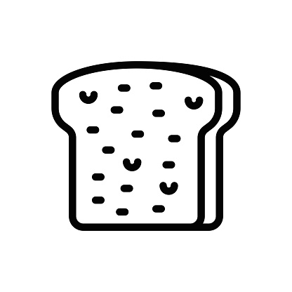 Sliced Bread for Toasting Line Icon