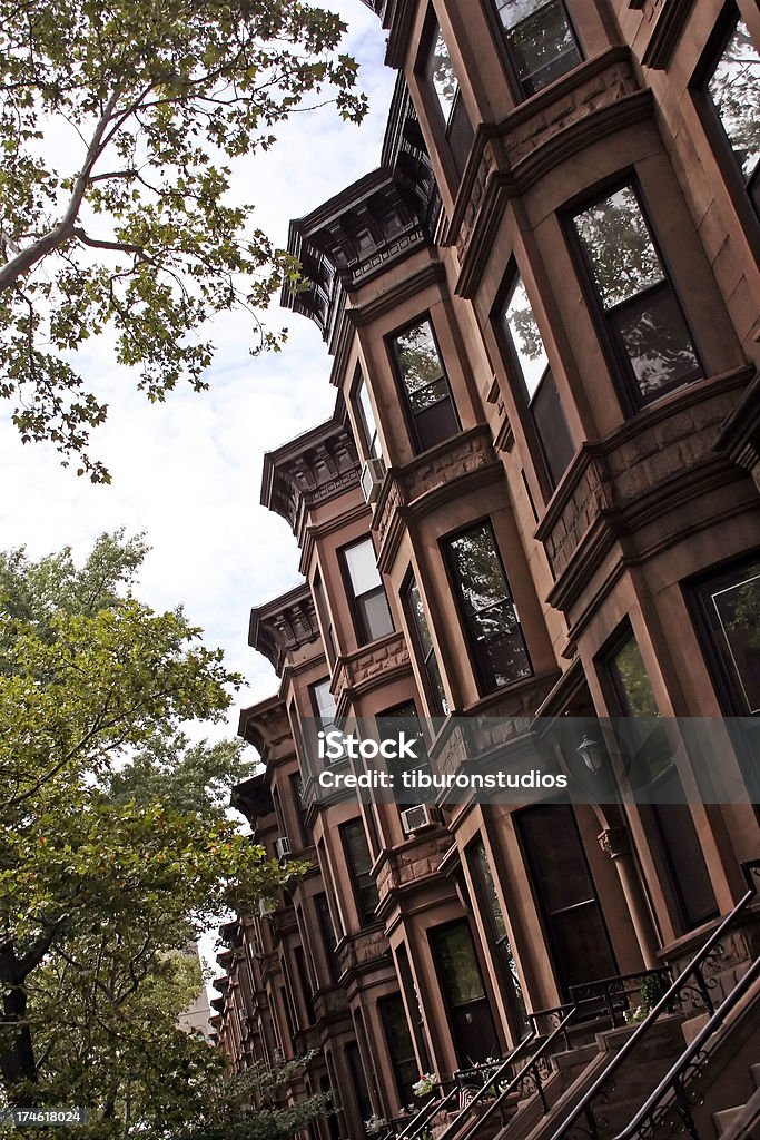 Brooklyn Brownstones - Foto de stock de Brooklyn - Nueva York libre de derechos