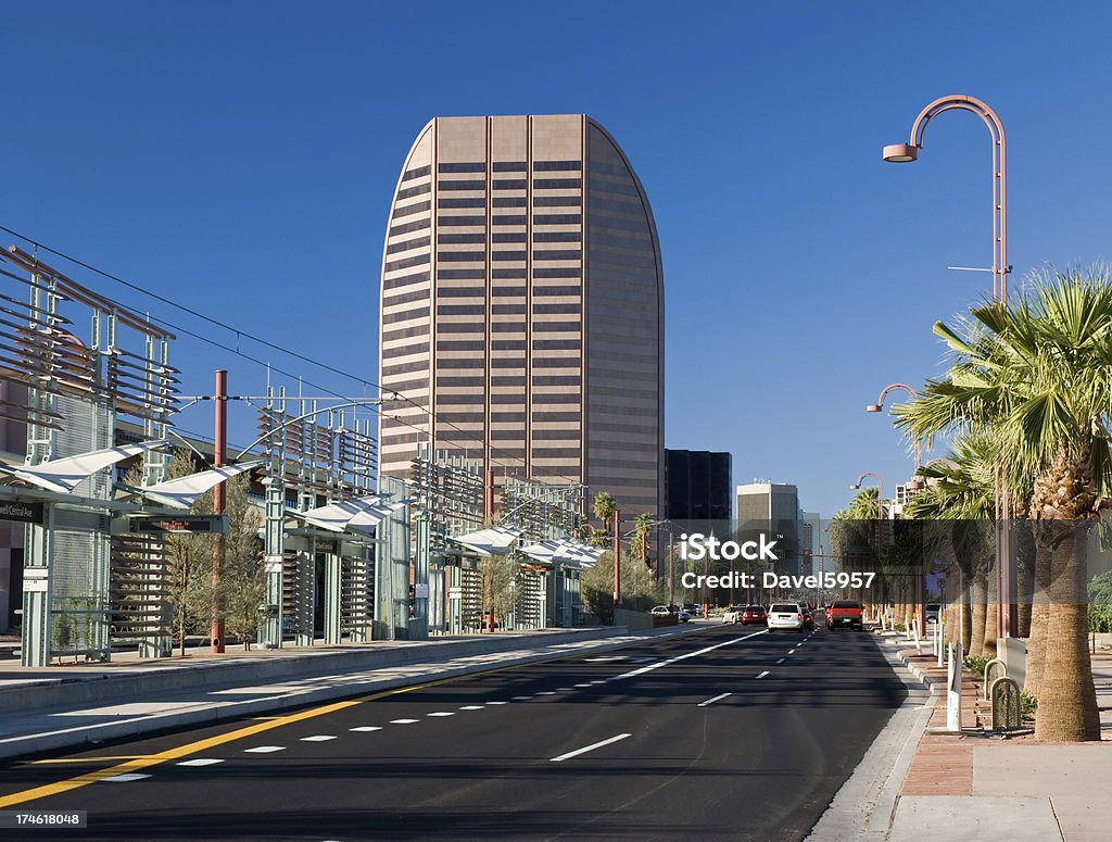 Central Avenue em Midtown Phoenix - Royalty-free Phoenix - Arizona Foto de stock