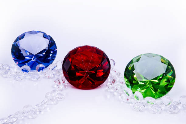 Gemstone structure extreme closeup and kaleidoscope. 3d render, 3d illustration