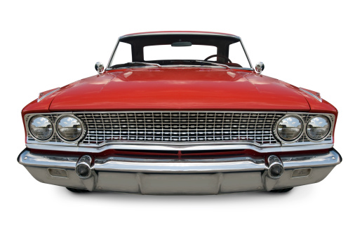 A 1963 1/2 Ford Galaxy. Clipping Path on Vehicle.