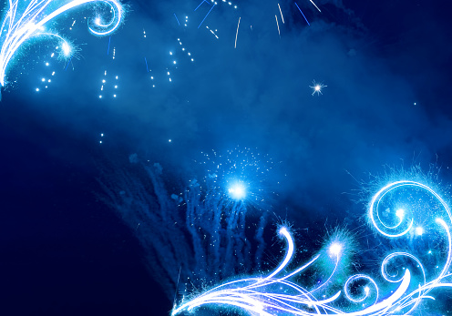 Sparkler background for celebration events with copy space