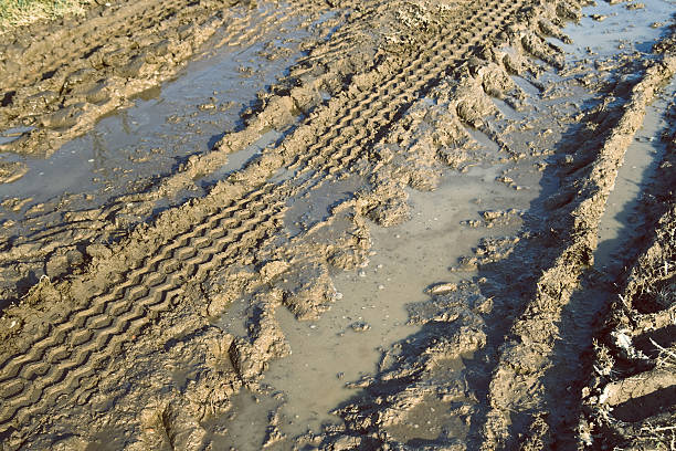 Mud Rug Construction 200+ Construction Mud Tire Track Construction Site Stock Photos ...