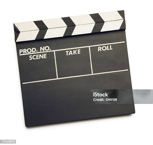 Clapboard — стоковые фотографии и другие картинки Белый фон - Белый фон, Горизонтальный, Изделие