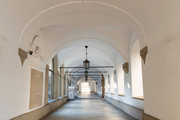 istock Corridor of Spanish riding school on Michaelerplatz, Vienna. 1746192982