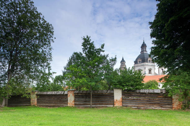 Cтоковое фото Монастырь Пажайслис и церковь Посещения
