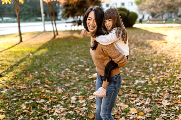 istock Playing in park on sunny autumn day 1746195262