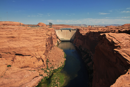 Dam on Colorado river in Arizona, Paige