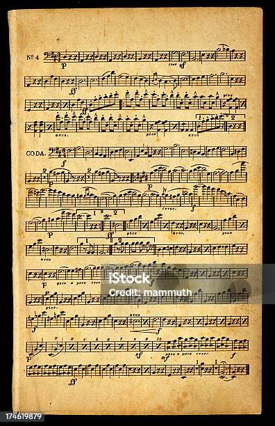 旧楽譜 - 楽譜のストックフォトや画像を多数ご用意 - 楽譜, レトロ調, 古風