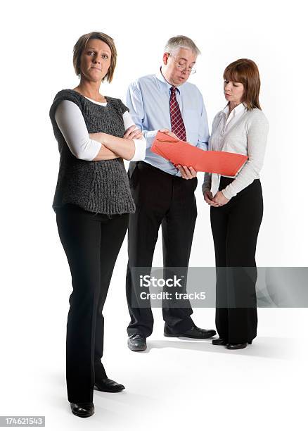 Colegas Foto de stock y más banco de imágenes de Fondo blanco - Fondo blanco, Personas de negocios, Tres personas