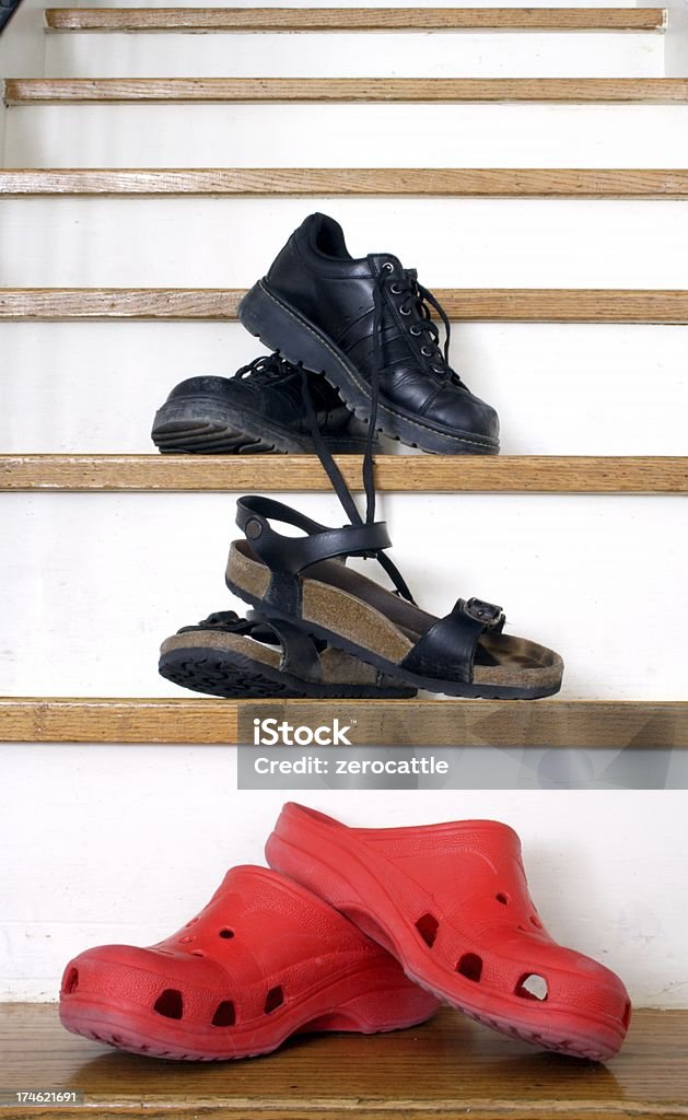 Famiglia delle scarpe - Foto stock royalty-free di Adulazione