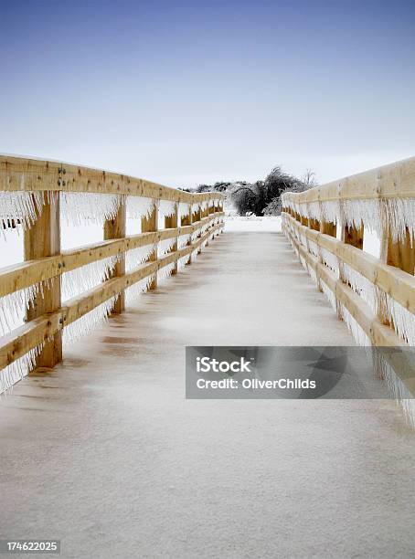 Photo libre de droit de Frozen Pied Pont banque d'images et plus d'images libres de droit de Tempête de glace - Temps qu'il fait - Tempête de glace - Temps qu'il fait, Canada, Ciel sans nuage