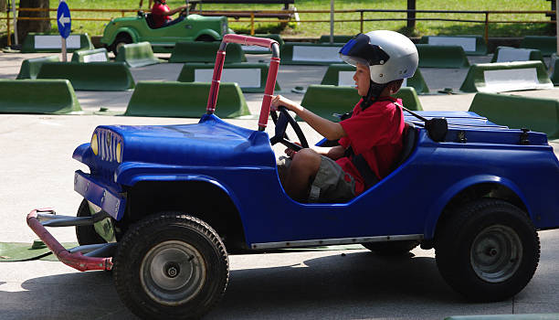 istock Child driving toy accumulator car 174622311
