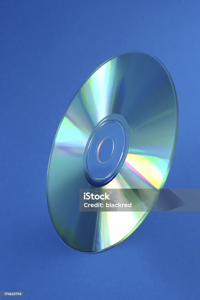 Disco compacto - Foto de stock de Azul royalty-free