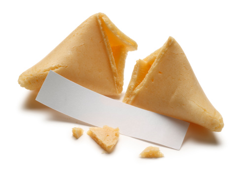 A blank fortune from an opened fortune cookie.Please see some similar pictures from my portfolio: