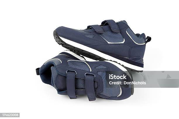블루 신발도 벨크로에 대한 스톡 사진 및 기타 이미지 - 벨크로, 스포츠 신발, 캔버스 신발