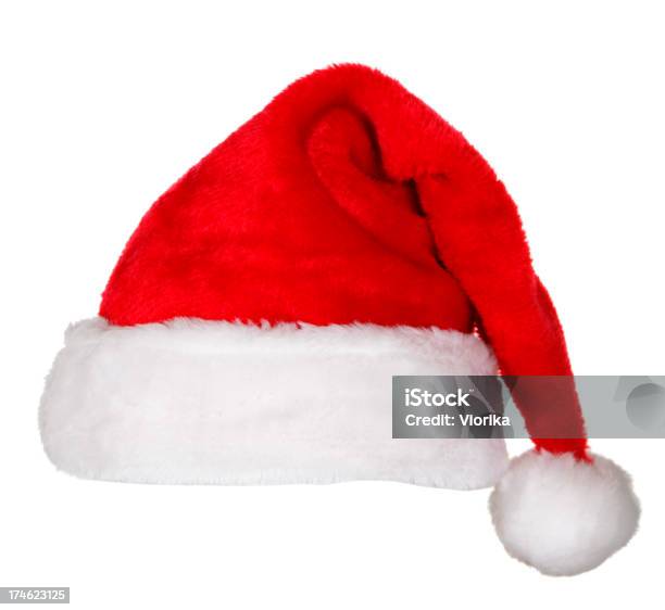 Santa Cappello - Fotografie stock e altre immagini di Babbo Natale - Babbo Natale, Berretto, Bianco