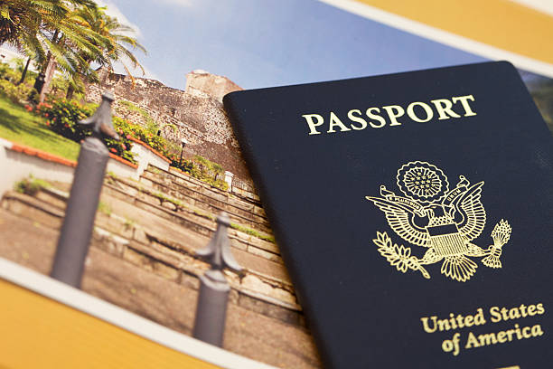 istock Passport USA with Picture 174623659