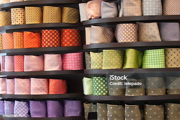 Multicolored Ties Exposition Stock Photo - Download Image Now - Adult, Beauty, Boutique