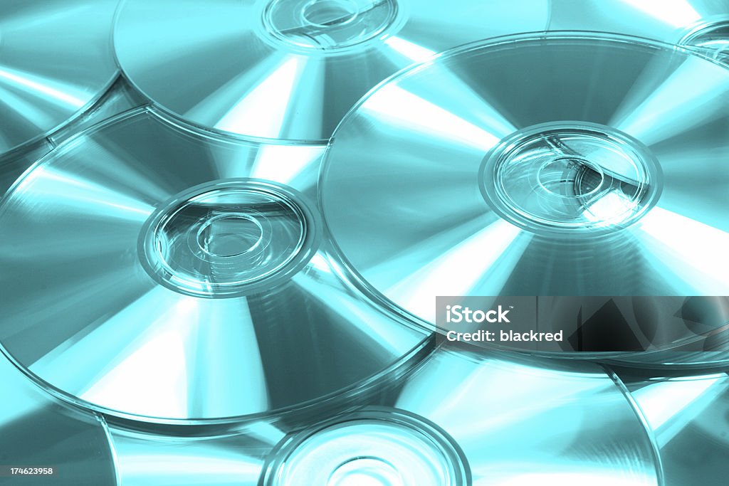 Compact Disc Closeup of compact disc in blue tone.Similar images - Arts Culture and Entertainment Stock Photo