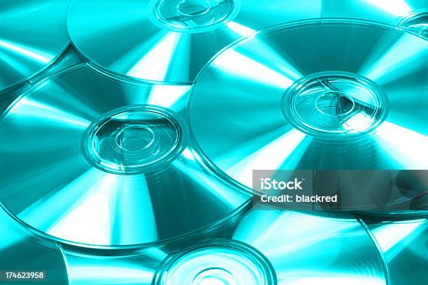Compact Disc Stock Photo - Download Image Now - Arts Culture and Entertainment, Blue, CD-ROM