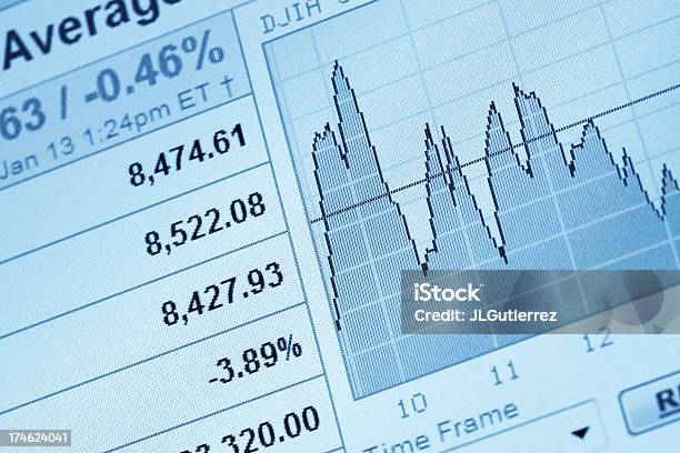 Foto de Gráfico De Negócios e mais fotos de stock de Azul - Azul, Bolsa de valores e ações, Cifras Financeiras