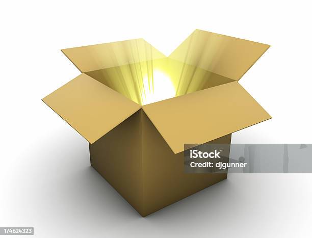 ボックスにゴールドの Lightbeams - 箱のストックフォトや画像を多数ご用意 - 箱, 一つ, 光