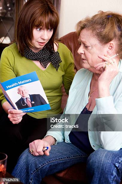 Stop Smoking Stock Photo - Download Image Now - Adult Offspring, Discussion, 40-44 Years