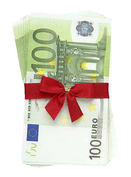 pieniądze obecne (ścieżki - currency perks gift bow zdjęcia i obrazy z banku zdjęć