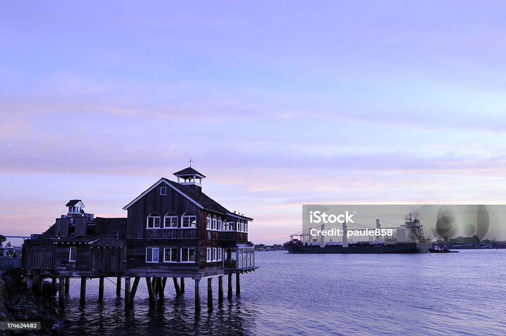 San Diego Harbor - Lizenzfrei Abenddämmerung Stock-Foto