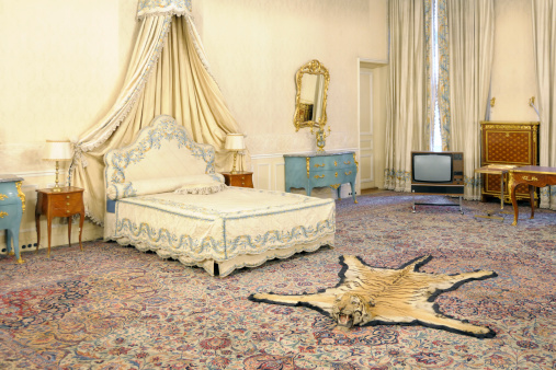 Interiors, living room of a luxurious villa, classic decor