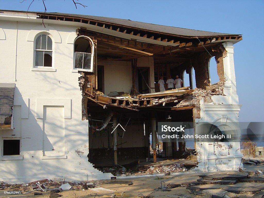 Loch im Mansion - Lizenzfrei Beschädigt Stock-Foto