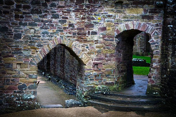 istock Arched Doorways at Abbey in Wales 174625605