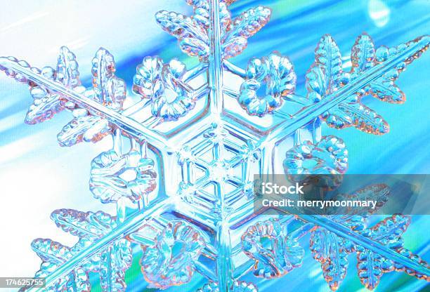Dynamic Snowflake Stock Photo - Download Image Now - Snowflake Shape, Macrophotography, Crystal