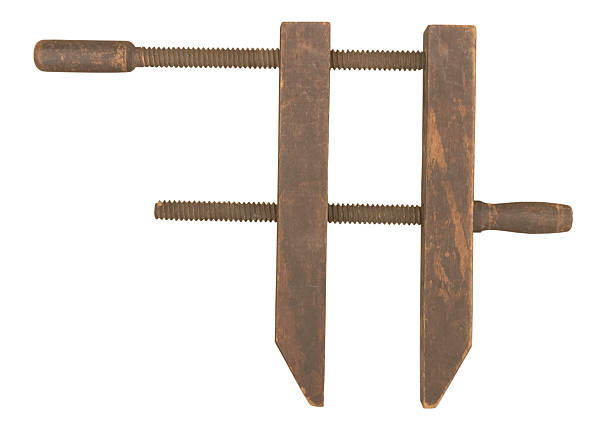Old Woodworking Clamp stock photo