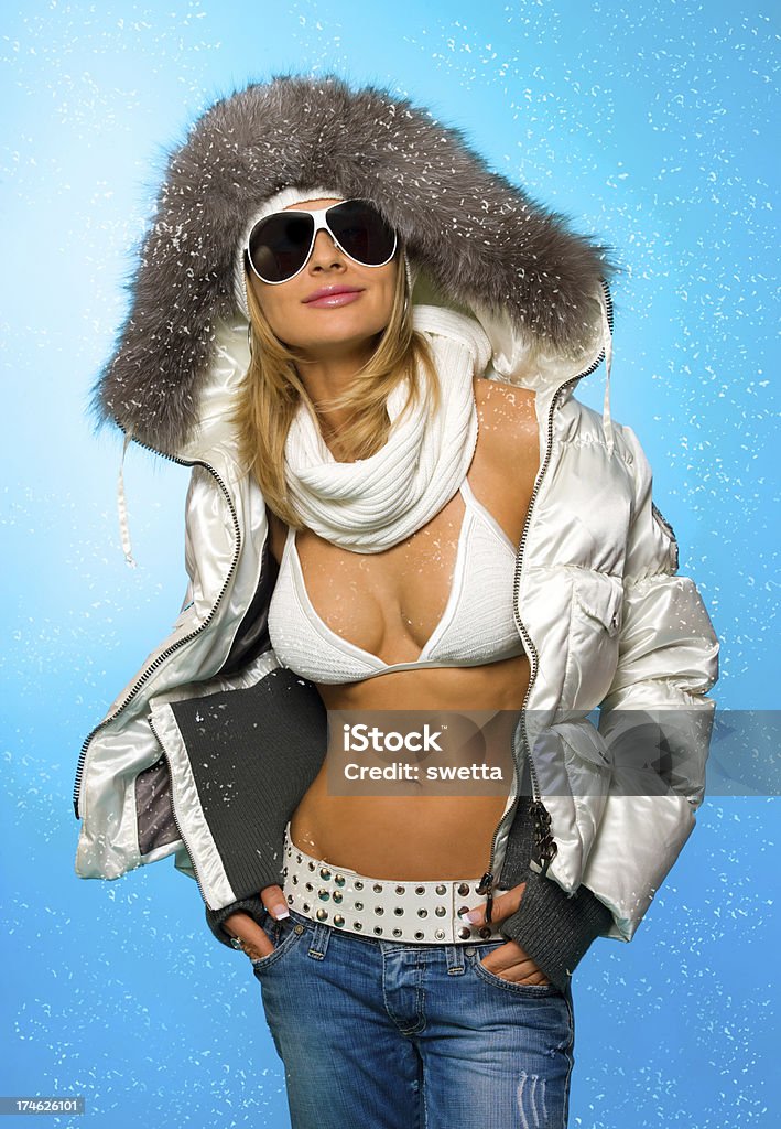 Inverno mulher sexy. - Royalty-free Adulto Foto de stock