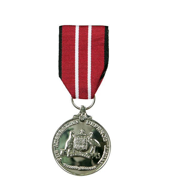 Australian defence medal stock photo