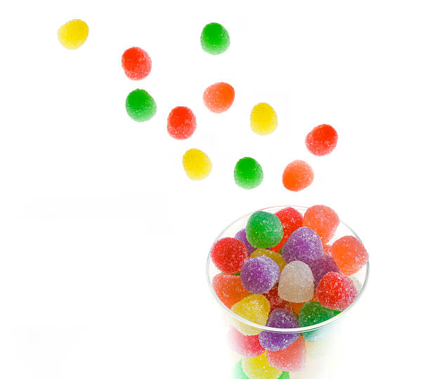 Gumdrops from Heaven! "Macro view with selective focus, high key exposure." gum drop photos stock pictures, royalty-free photos & images